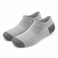Chaussettes basses 35-38 en maille textile gris clair respirantes pour usage quotidien