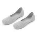 Chaussettes invisibles 35-38 en maille textile grises pour usage quotidien